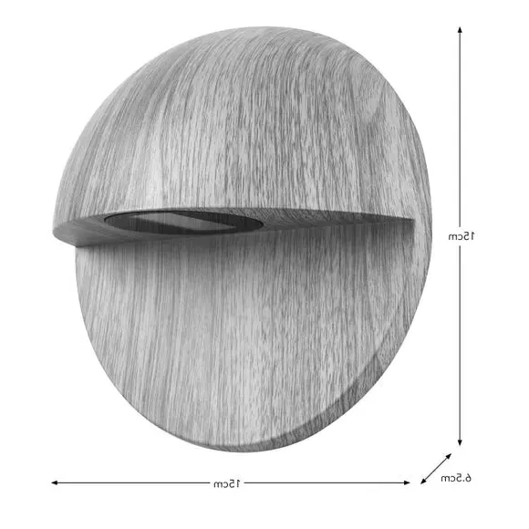 Kip Outdoor Wall Light with LED - Natural by Dunelm, image 4