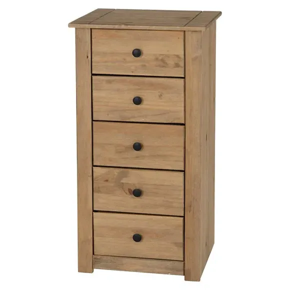 Panama 5 Drawer Chest - Brown, Pine alternate view
