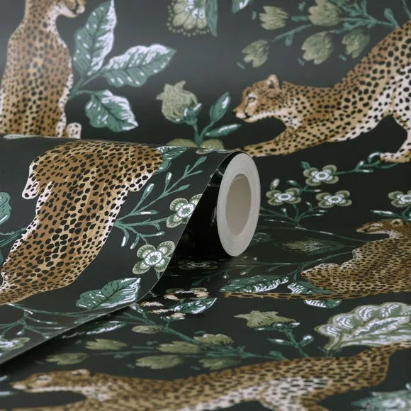Cheetah Print Wallpaper - Lilypad, Matte Finish alternate view