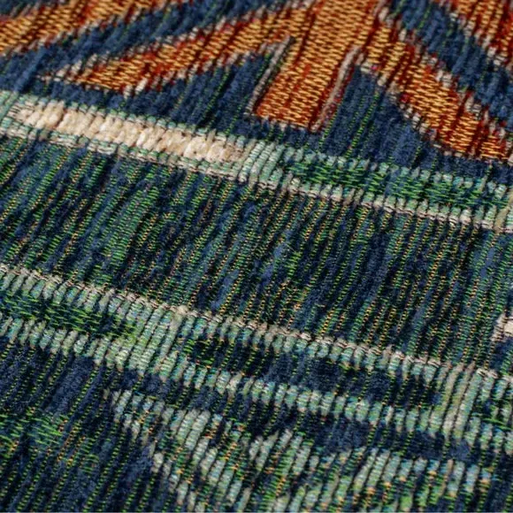 Patchwork Rug Flatweave - Multicoloured, Chenille alternate view