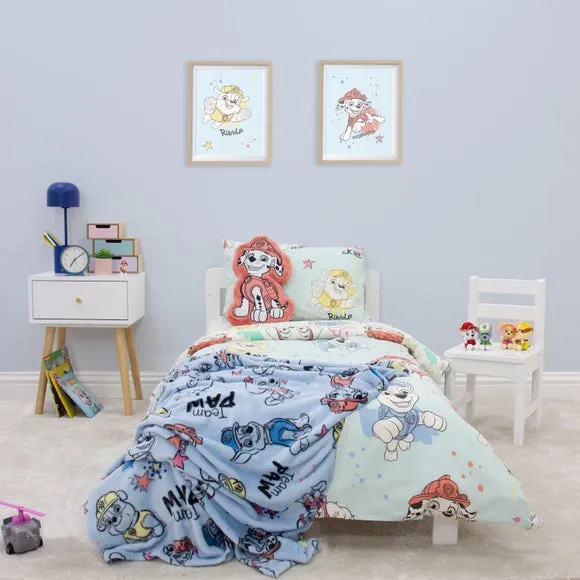 Paw Patrol Scribbled Duvet Cover & Pillowcase Set - Multicolor, Polycotton product