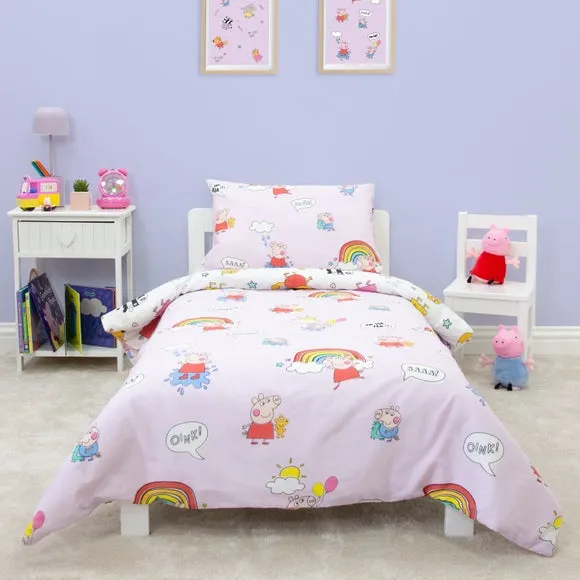 Peppa Pig & Friends Duvet Cover & Pillowcase Set - Multicolor, Polycotton alternate view