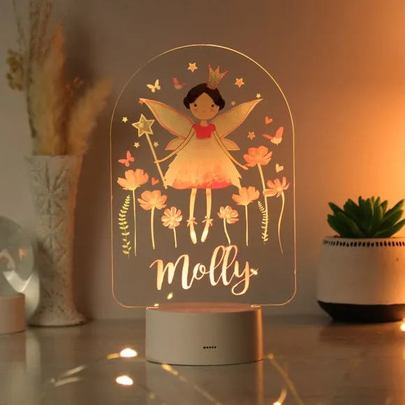 Personalised Fairy Night Light - White, LED alternate view