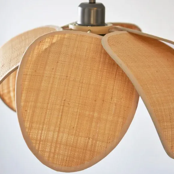 Petal Rattan Easy Fit Pendant Shade - Natural by Dunelm, image 3