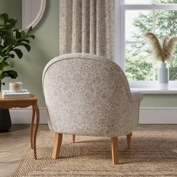 Small Occasional Armchair - Natural, Fabric alternate view