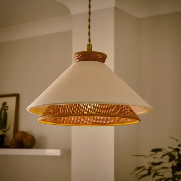 Phuket Easy Fit Pendant Shade - Walnut Brown, Velvet alternate view