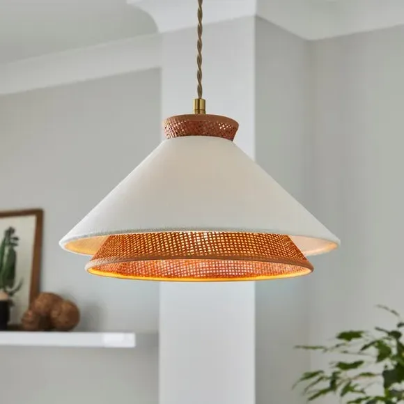 Phuket Easy Fit Pendant Shade - Walnut Brown, Velvet product