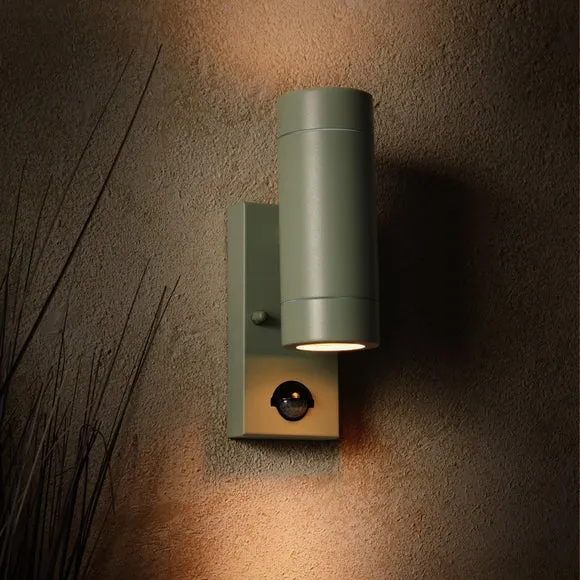 Billy PIR Outdoor Wall Light - Sage Green, Stainless Steel alternate view