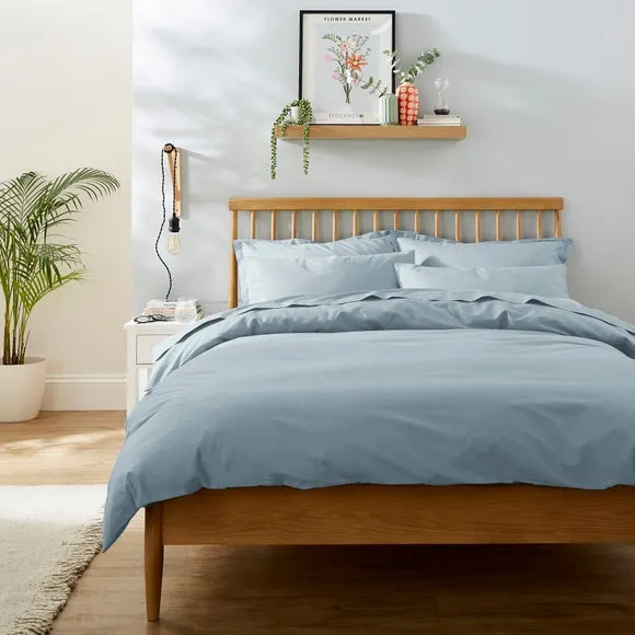 Plain Dye Duvet Cover - Sky Blue, Cotton product