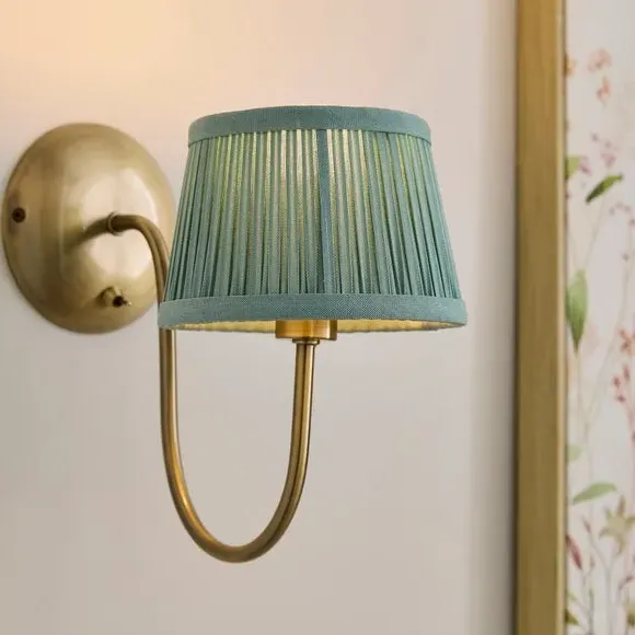 Polly Pleated Drum Lamp Shade - Blue, Polyester product