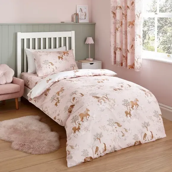 Pony Meadows Duvet Cover and Pillowcase Set - Cotton product