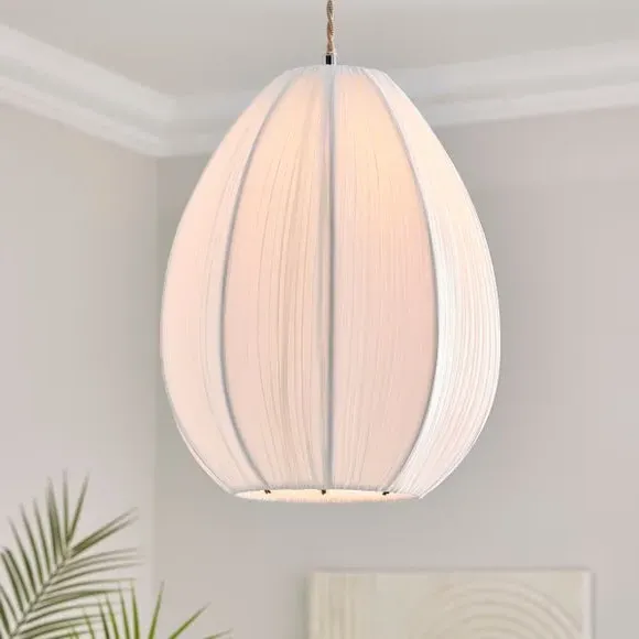 Presley Pleated Easy Fit Curved Lamp Shade - Ivory product