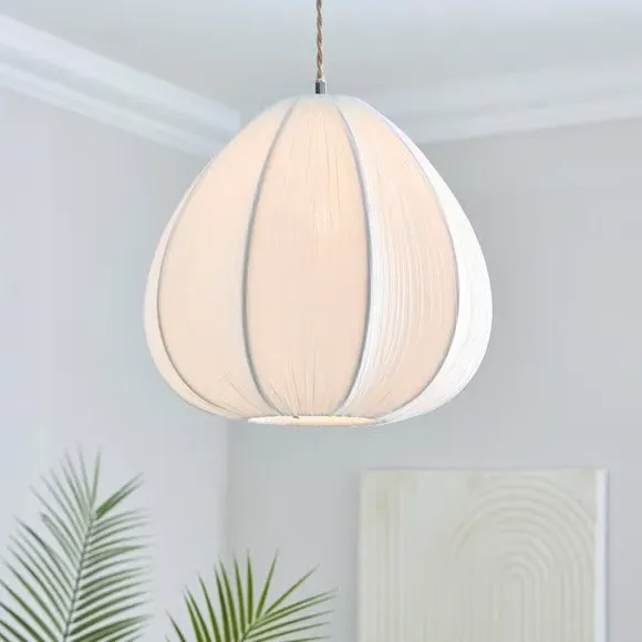 Presley Pleated Easy Fit Round Lamp Shade - Ivory product