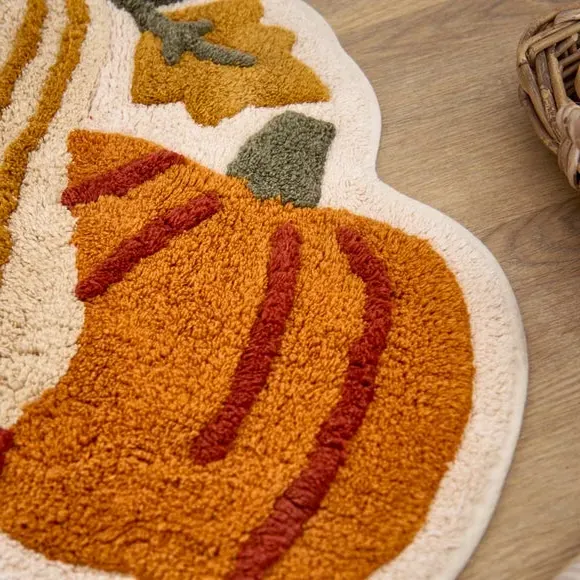 Pumpkin Shaped Bath Mat - Multicolor alternate view