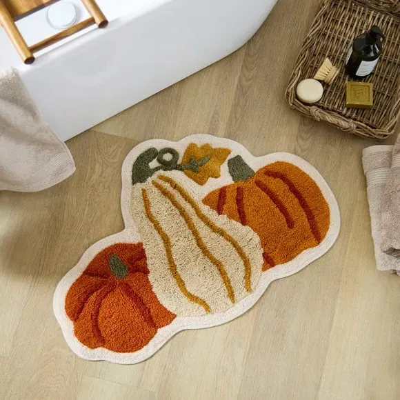 Pumpkin Shaped Bath Mat - Multicolor product