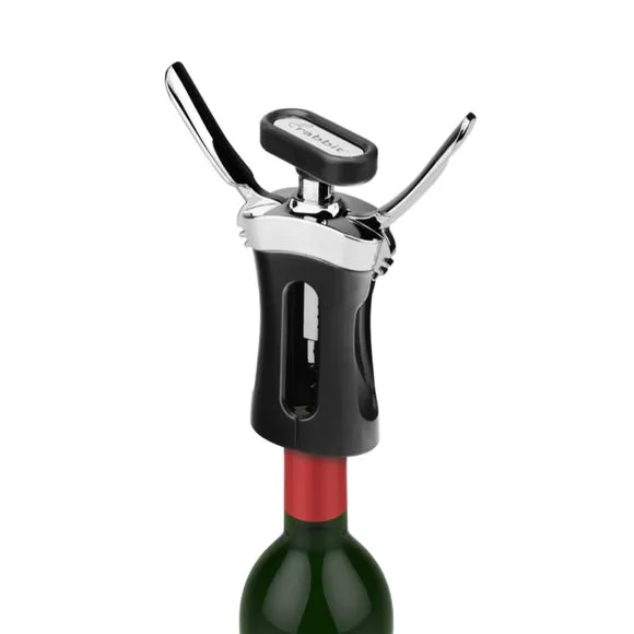 Rabbit Chrome Wing Corkscrew - Black