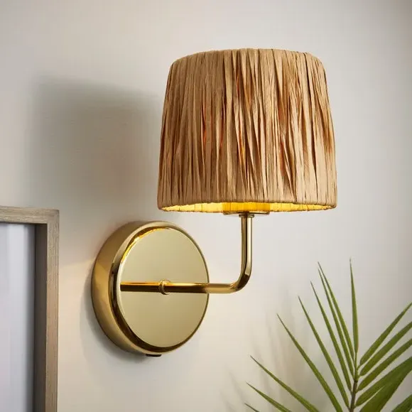 Raffia Easy Fit Pendant Shade - Natural, Raffia product