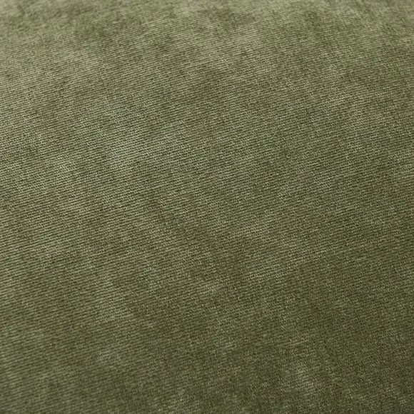 Rectangular Cushion Cover - Olive Green, Velour alternate view