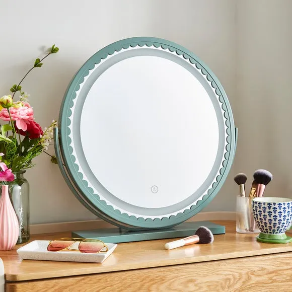 Touch Dimmable Dressing Table Mirror - Lilypad alternate view