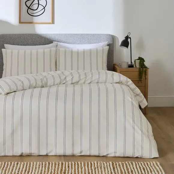 Revel Stripe Quilt Cover & Pillowcase Set - Natural product
