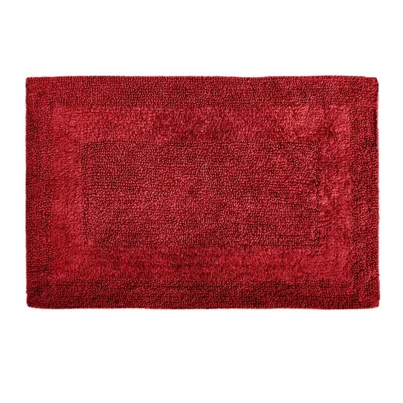 Reversible Bath Mat - Chilli Red, Cotton alternate view