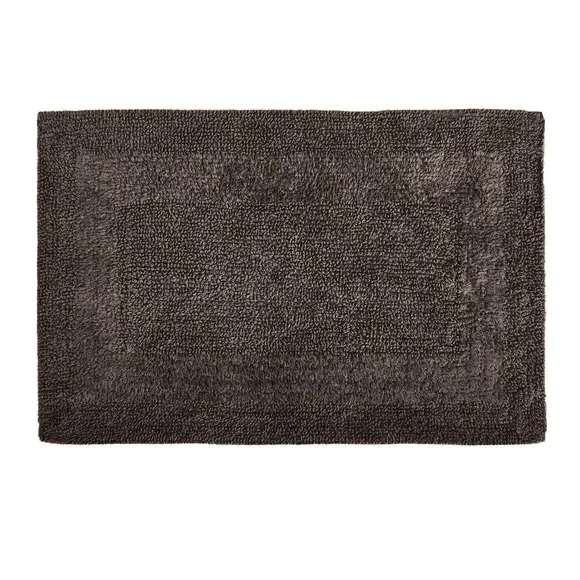 Reversible Bath Mat - Dark Raisin, Cotton by Dunelm, image 2