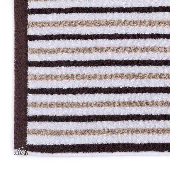 Reversible Stripe Bath Mat - Dark Raisin, Cotton alternate view