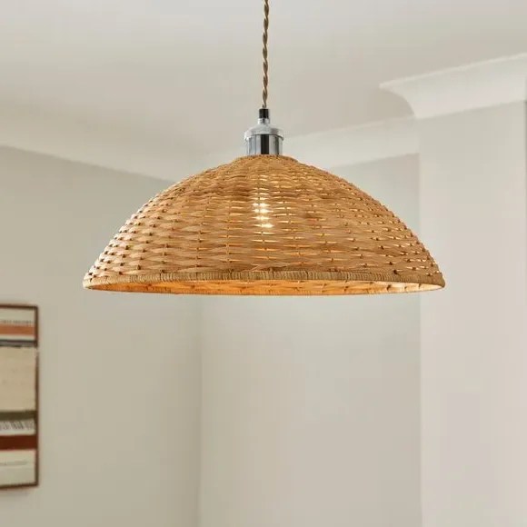 Rhaya Easy Fit Pendant Shade - Brown, Rattan product