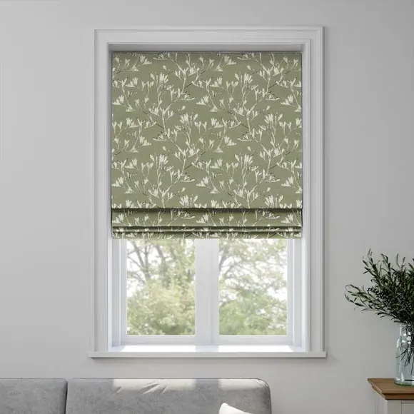 Made to Measure Roman Blind - Sage, Jacquard by Dunelm, image 3