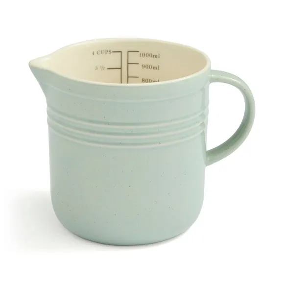 Ribbed Measuring Jug - Blue alternate view