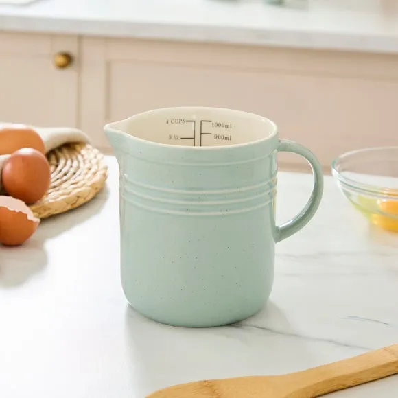 Ribbed Measuring Jug - Blue product