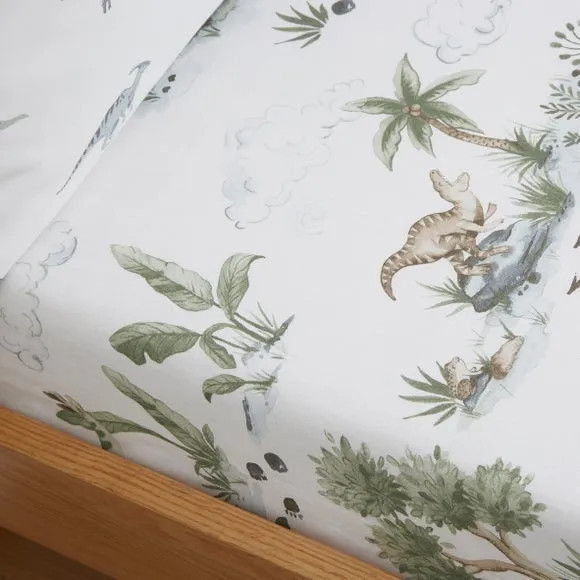 Roar and Explore 2-Pack Fitted Sheets - Green, Cotton product