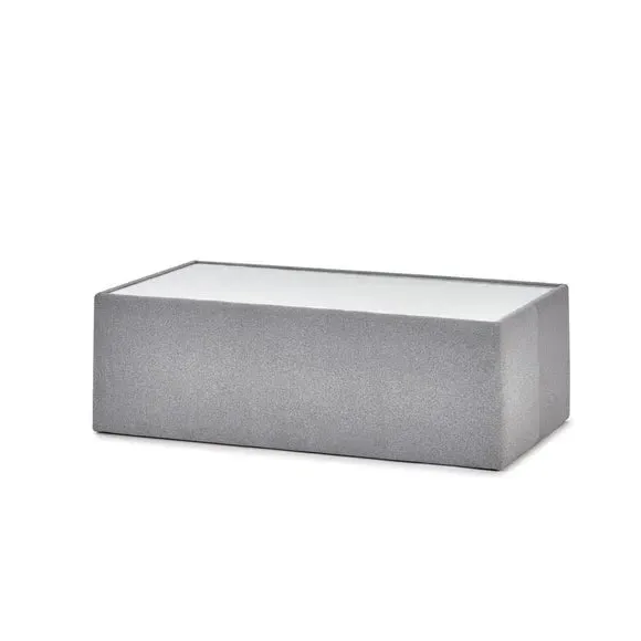 Rectangular Coffee Table - Grey, Glass alternate view