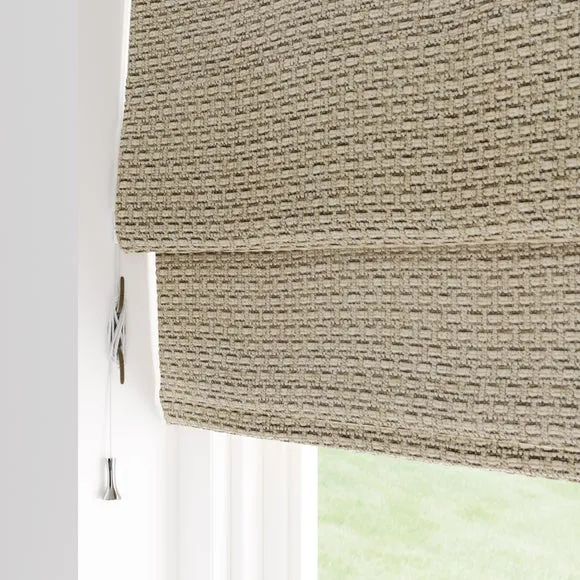 Roman Blind with Basket Weave - Natural, Chenille by Dunelm, image 5