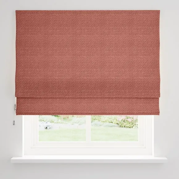 Roman Blind with Basket Weave - Soft Clay, Chenille by Dunelm, image 4