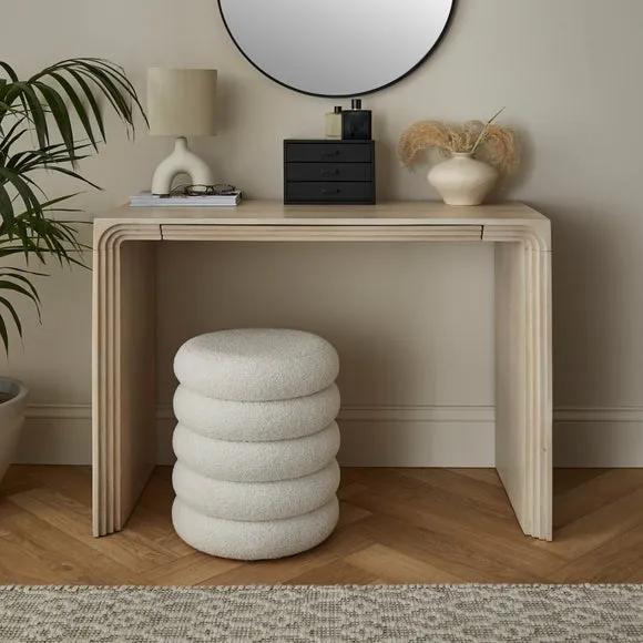 Romy 1 Drawer Dressing Table - Whitewash, Mango Wood product