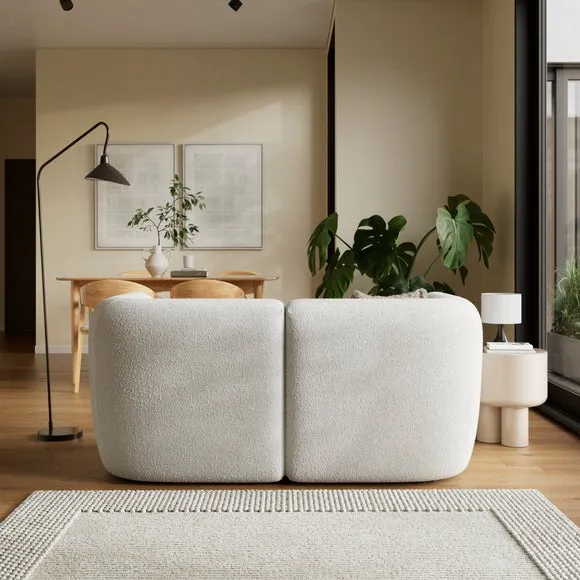 2-Seater Modular Sofa - Natural, Boucle alternate view