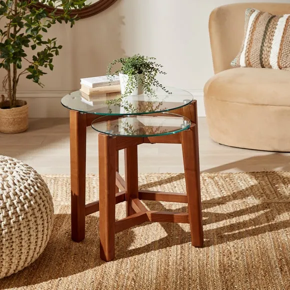 Agatha Round Nest of Tables - Dark, Ash alternate view