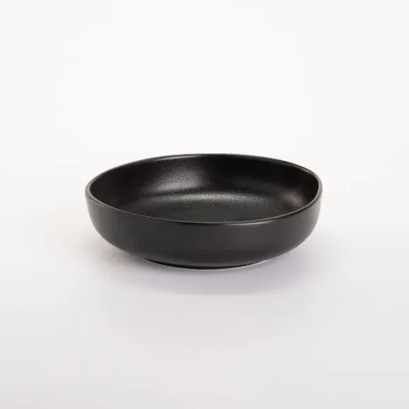Round Serving Bowl - Black, Stoneware alternate view