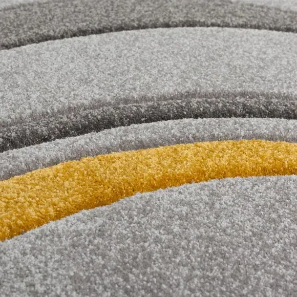 Mirage Swirl Runner Rug - Ochre alternate view