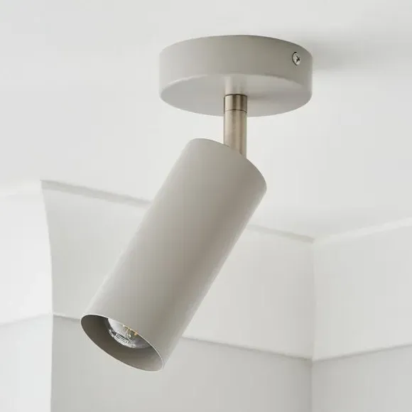 Leila Semi Flush Ceiling Wall Spotlight - Grey alternate view