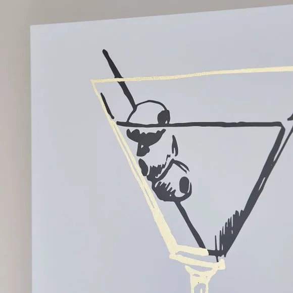 Set of 2 Framed Prints - Black, Cocktail Design alternate view