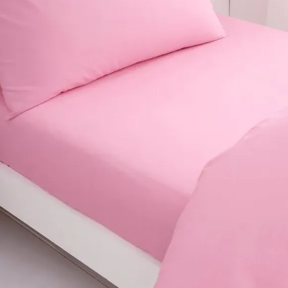 Set of 2 Fitted Bed Sheets - Prism Pink, Cotton product