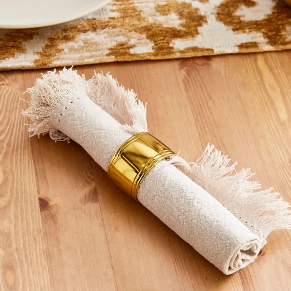 Set of 2 Napkin Rings - Gold alternate view