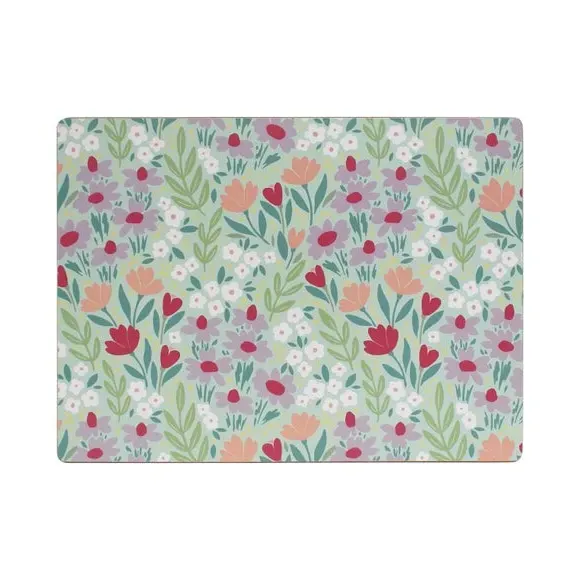 Set of 4 Placemats with Cork Back - Multicolor alternate view