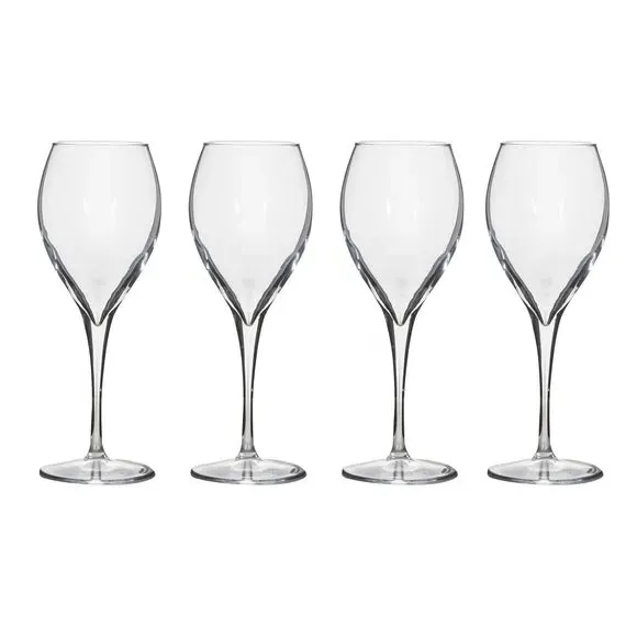 Set of 4 Red Wine Glasses - Clear alternate view