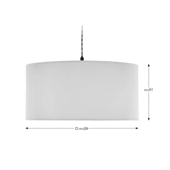 Nesa Shallow Lamp Shade - Cream, Velvet by Dunelm, image 5