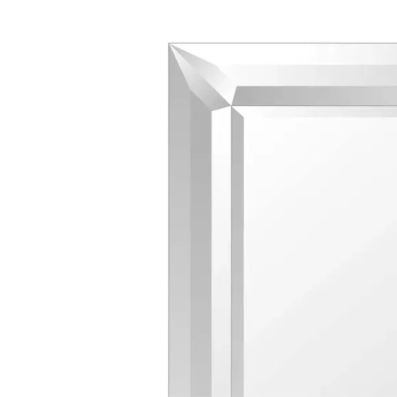 Rectangle Full Length Leaner Mirror - Silver alternate view