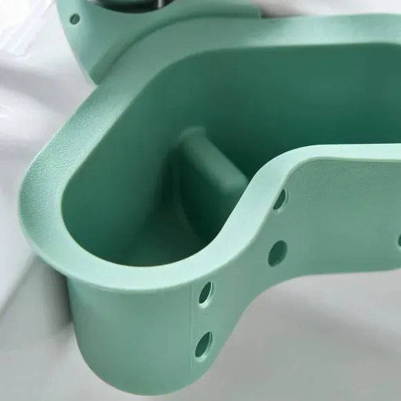 Sink Organiser with Clips - Green, Silicone alternate view
