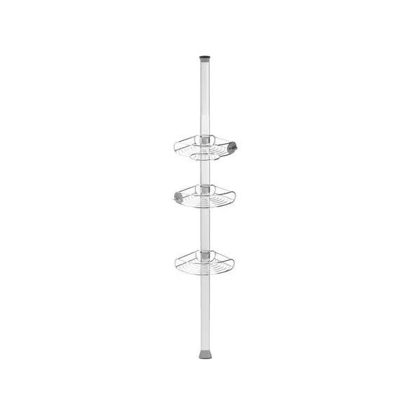 Tension Pole Shower Caddy - Silver, Steel alternate view